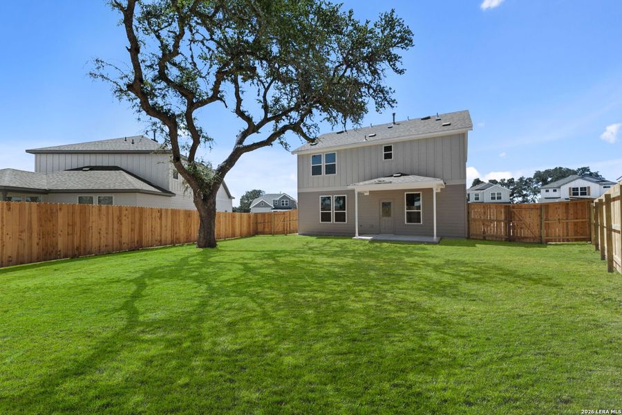 Exterior details and patio area of a home in Corley Farms, Boerne (Image 16).