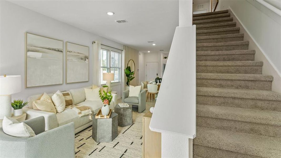 Furnished interior view inside a new home in Stokes Landing, St. Augustine (Image 22).
