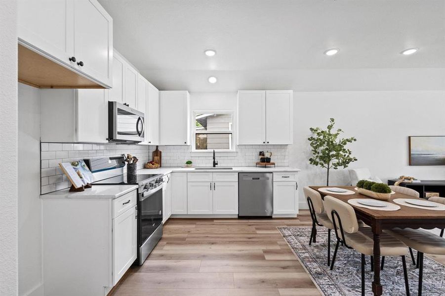 Furnished interior view inside a new home in , Wolfe City (Image 10). Furnished interior view inside a new home in , Wolfe City (Image 10).