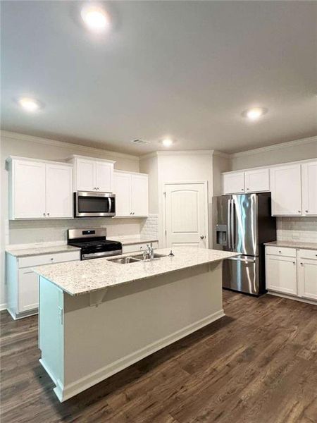 Furnished interior view inside a new home in , Buford (Image 13).