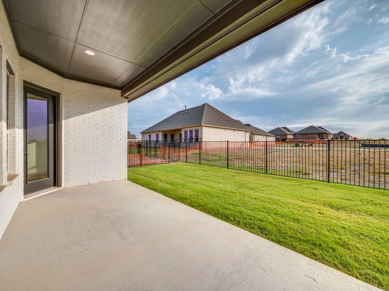 Exterior details and patio area of a home in Ladera Little Elm, Little Elm (Image 4).