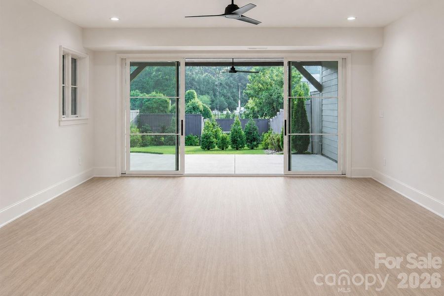 downstairs flex space
