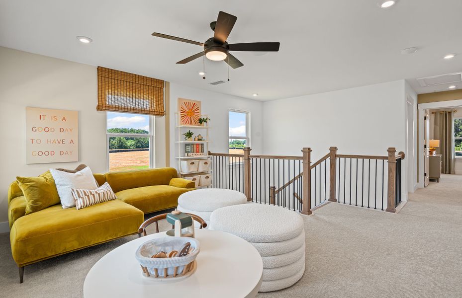 Furnished interior view inside a new home in Creekside at Skelton, Hoschton (Image 3).