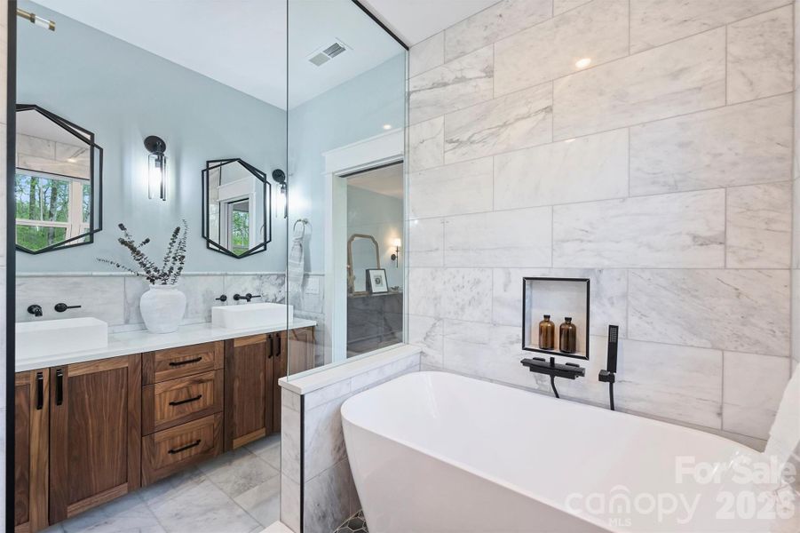 Furnished interior view inside a new home in , Charlotte (Image 29).