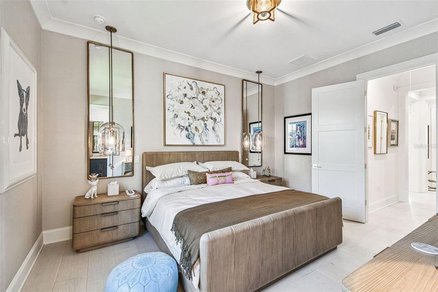 Furnished interior view inside a new home in , Tampa (Image 40).