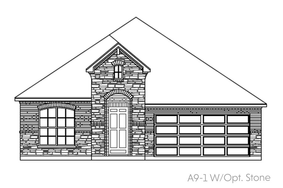 Representative exterior photo of a completed home built from the Monaco by John Houston Homes in Somerset - Phase 5, Mansfield, TX (Image 6). Representative exterior photo of a completed home built from the Monaco by John Houston Homes in Somerset - Phase 5, Mansfield, TX (Image 6).