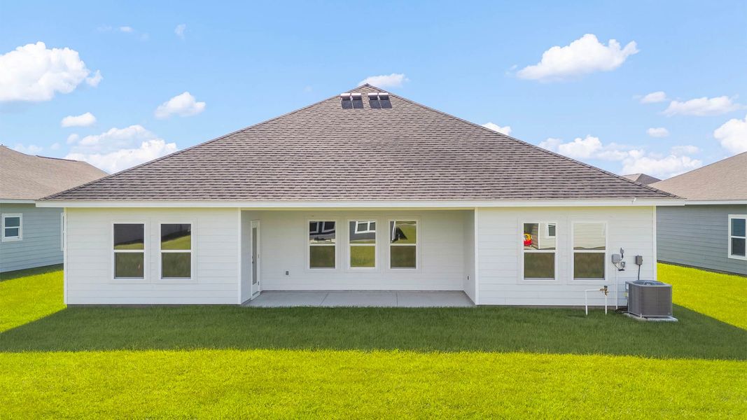 Front exterior of a new home in Liberty, Panama City, FL, highlighting curb appeal (Image 20).