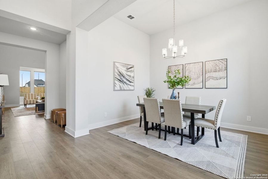 Furnished interior view inside a new home in Haby Hill 60s, San Antonio (Image 19).