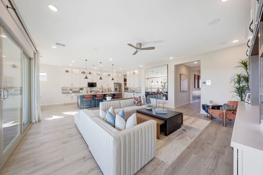 Representative furnished interior of a home built from the Burgundy by Mattamy Homes in White Tank Vistas, Waddell (Image 16).