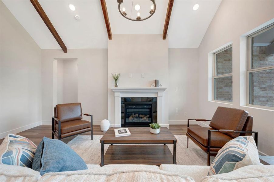 Furnished interior view inside a new home in Heritage Ranch, Sherman (Image 6). Furnished interior view inside a new home in Heritage Ranch, Sherman (Image 6).