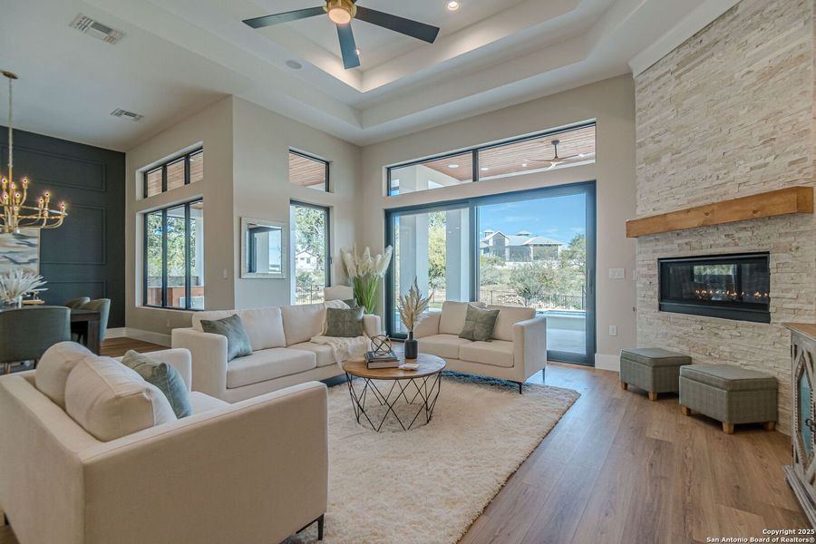 Furnished interior view inside a new home in , New Braunfels (Image 45). Furnished interior view inside a new home in , New Braunfels (Image 45).