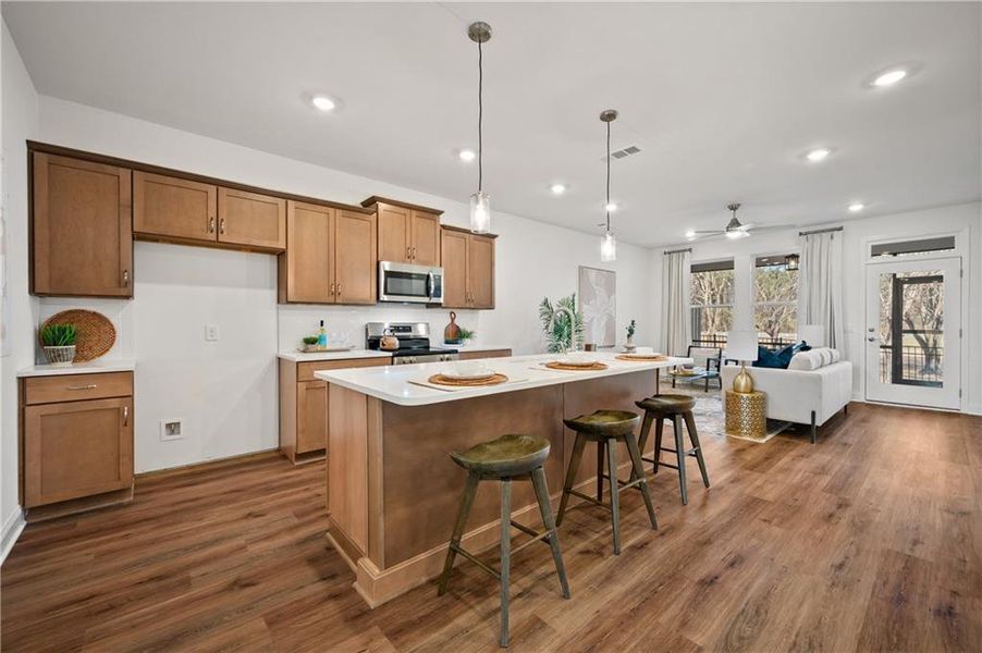 Furnished interior view inside a new home in , Cartersville (Image 9).
