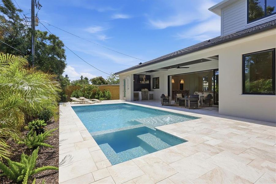 Exterior details and patio area of a home in , Sarasota (Image 32).