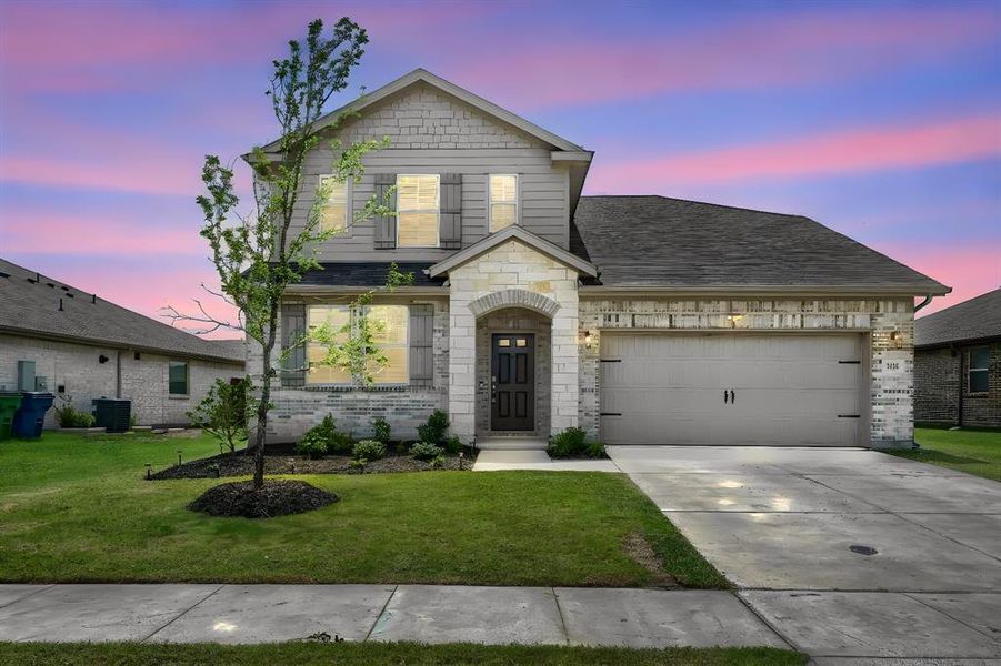 Front exterior of a new home in , Crandall, TX, highlighting curb appeal (Image 25).