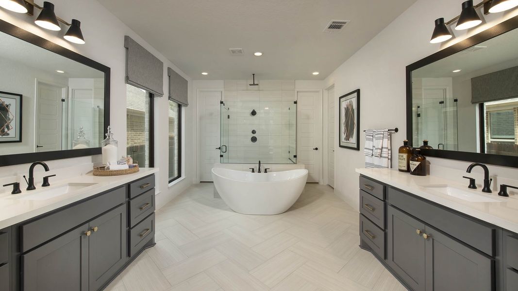 Representative furnished interior of a home built from the 4891W by Perry Homes in Santa Rita Ranch Tierra Rosa, Liberty Hill (Image 10).