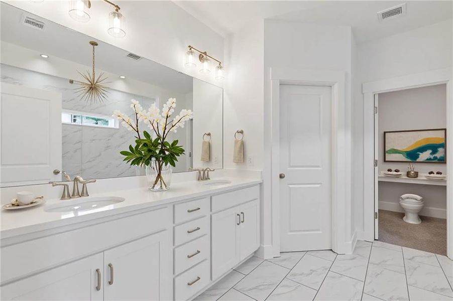 Furnished interior view inside a new home in Traditions of Braselton, Jefferson (Image 9). Furnished interior view inside a new home in Traditions of Braselton, Jefferson (Image 9).