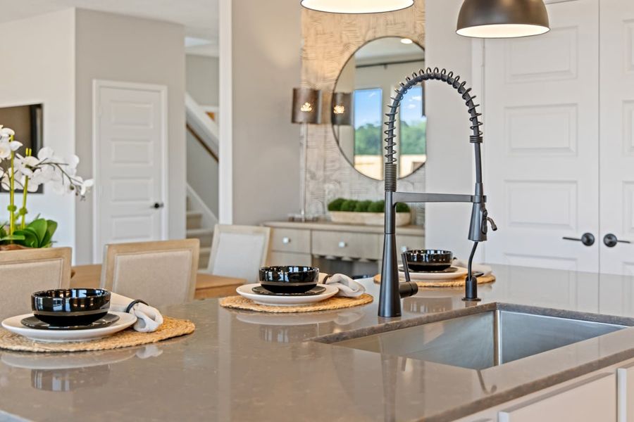 Representative interior finishes for a home built from the 2444 Modeled by KB Home in Madera Preserve, New Caney (Image 18).