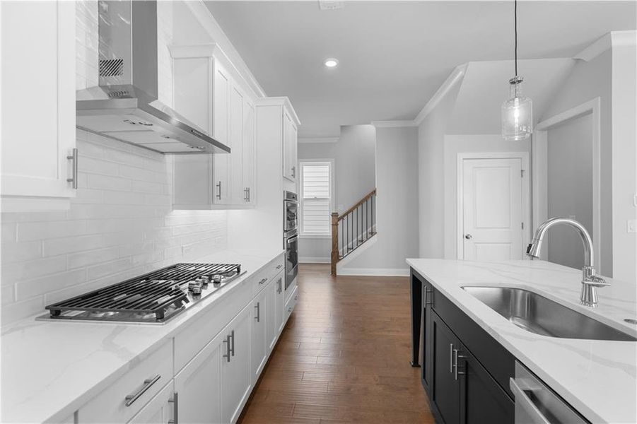 Furnished interior view inside a new home in Palisades Single Family, Cumming (Image 3).