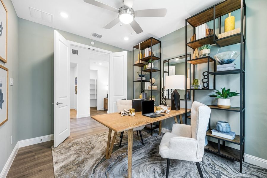 Furnished interior view inside a new home in South Oak, Lakewood Village (Image 5).
