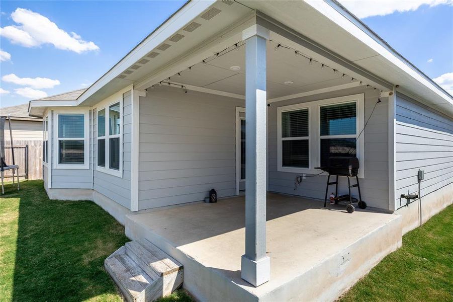 Exterior details and patio area of a home in , Liberty Hill (Image 4).
