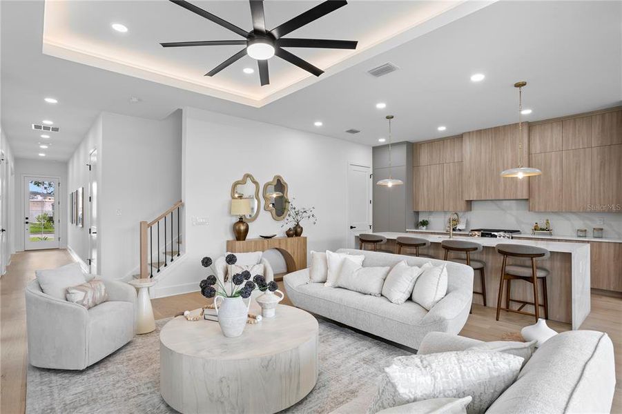 Furnished interior view inside a new home in , Tampa (Image 14).
