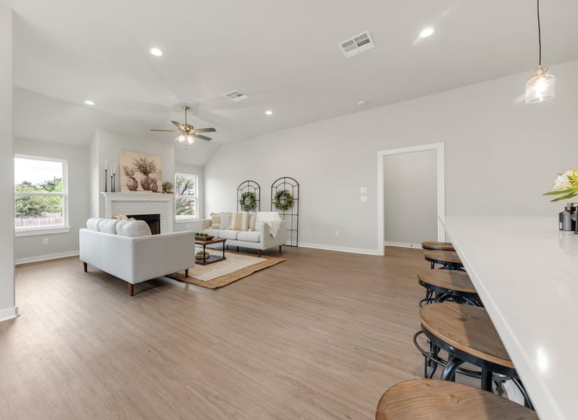 Representative furnished interior of a home built from the The Sage by Avonley Homes in Austin's Colony, Bryan (Image 19).