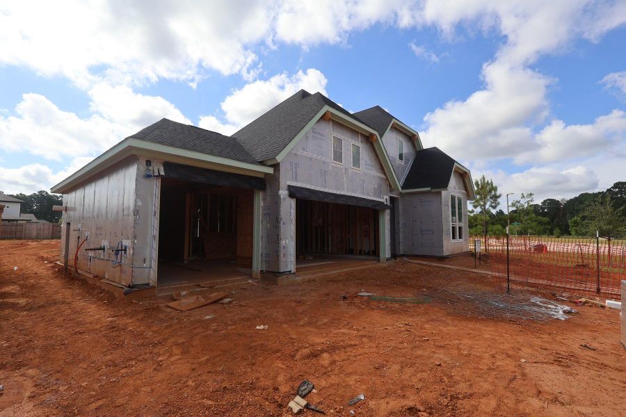 In-progress construction of a new home in Clopton Farms, Montgomery, TX (Image 3).
