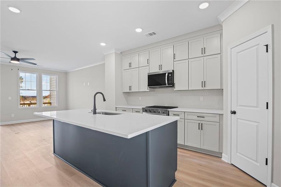 Furnished interior view inside a new home in The Village at River Green, Canton (Image 6).