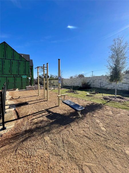 View of community jungle gym