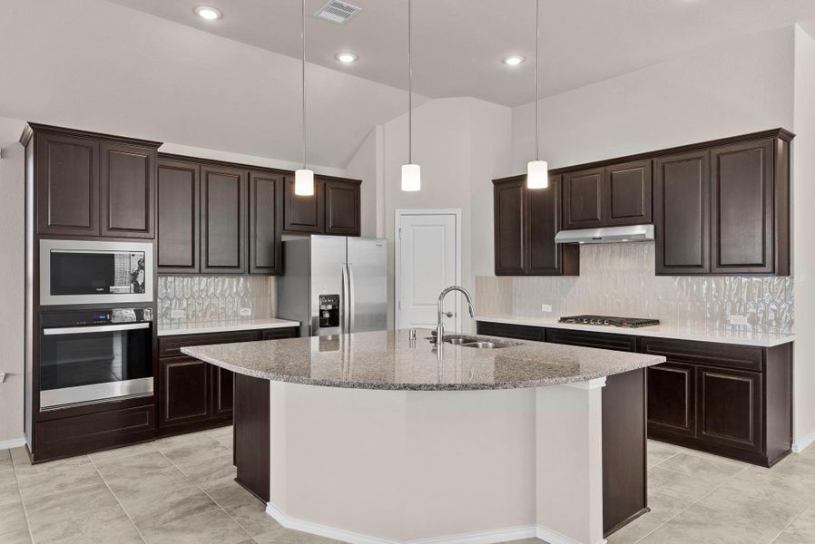 Furnished interior view inside a new home in The Trails 50', New Caney (Image 6).