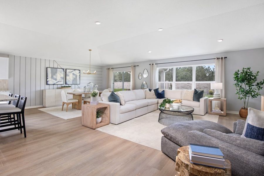 Furnished interior in a model home at Cedar Crossings III in Haines City (Image 5).