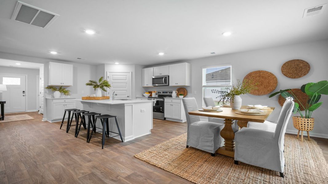 Representative furnished interior of a home built from the Hartsville by D.R. Horton in Rice Hope, Port Wentworth (Image 11).