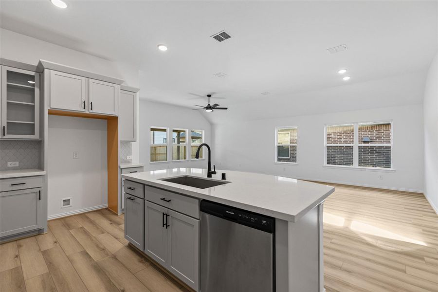 Furnished interior view inside a new home in Beamer Villas, Friendswood (Image 7).