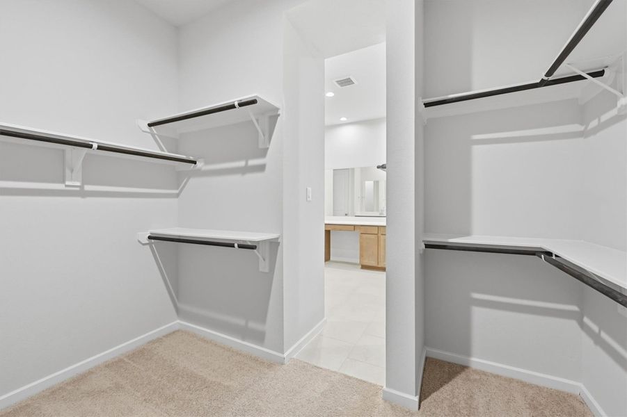 Furnished interior view inside a new home in Canterra Creek  60', Iowa Colony (Image 28).