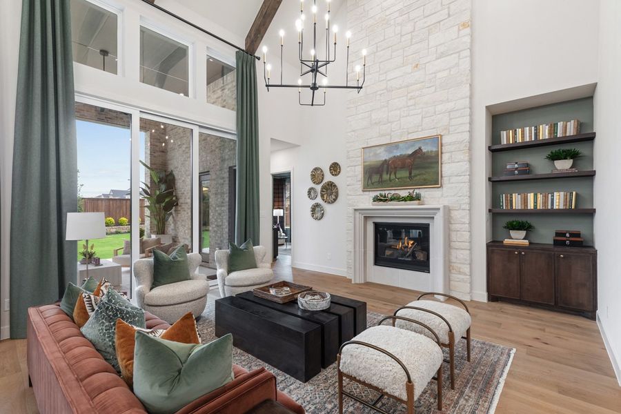 Representative Family Room - some options shown