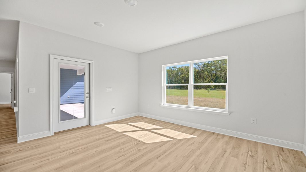 Representative unfurnished interior of a home built from the The Hawthorne by D.R. Horton in Meadows at Rehwinkel, Crawfordville (Image 36).