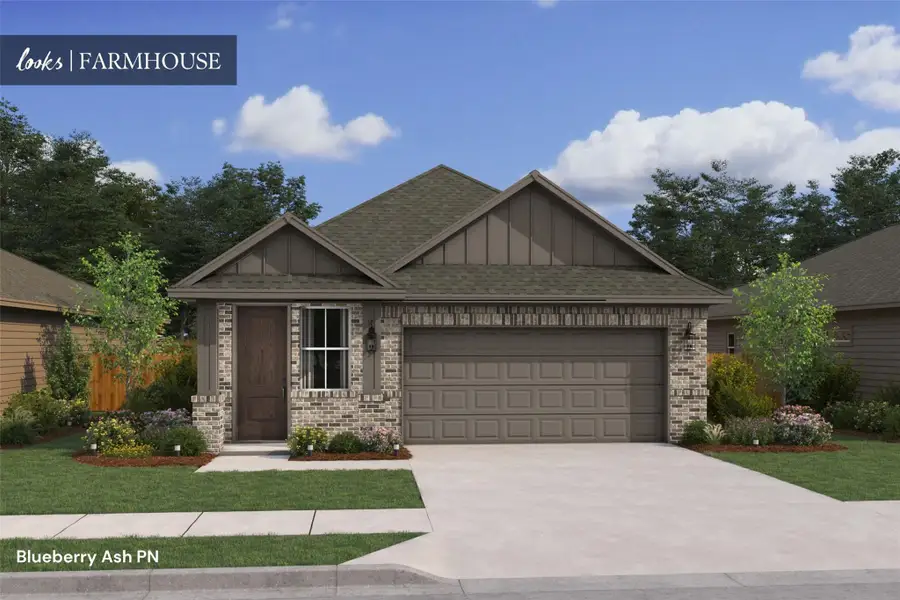 Charming Blueberry Ash home design by K. Hovnanian® Homes with elevation PN in beautiful Oakberry Trails. (*Artist rendering used for illustration purposes only.)