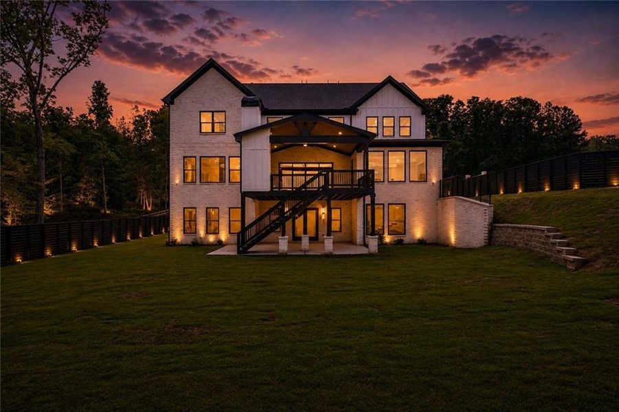 Exterior details and patio area of a home in , Buford (Image 41).