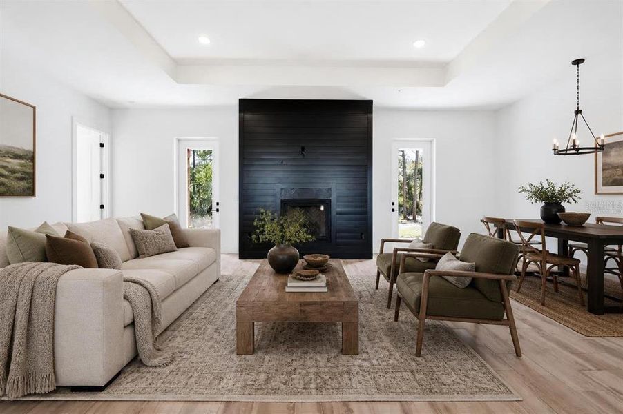 Furnished interior view inside a new home in , Dunnellon (Image 3).