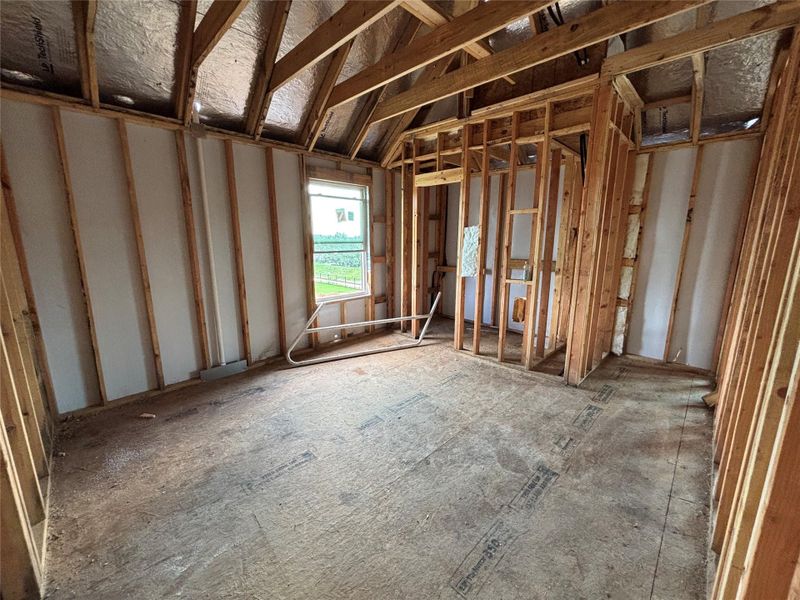 In-progress construction of a new home in Provence 70s, Austin, TX (Image 23). In-progress construction of a new home in Provence 70s, Austin, TX (Image 23).