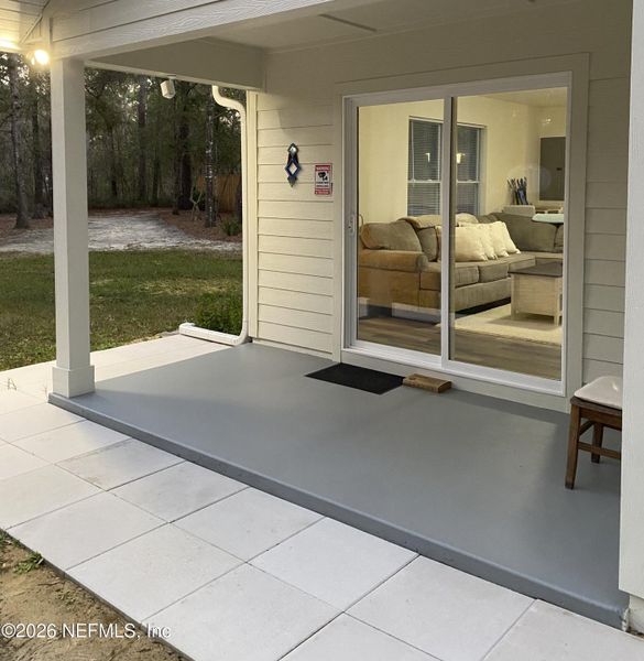 Exterior details and patio area of a home in , Melrose (Image 20). Exterior details and patio area of a home in , Melrose (Image 20).
