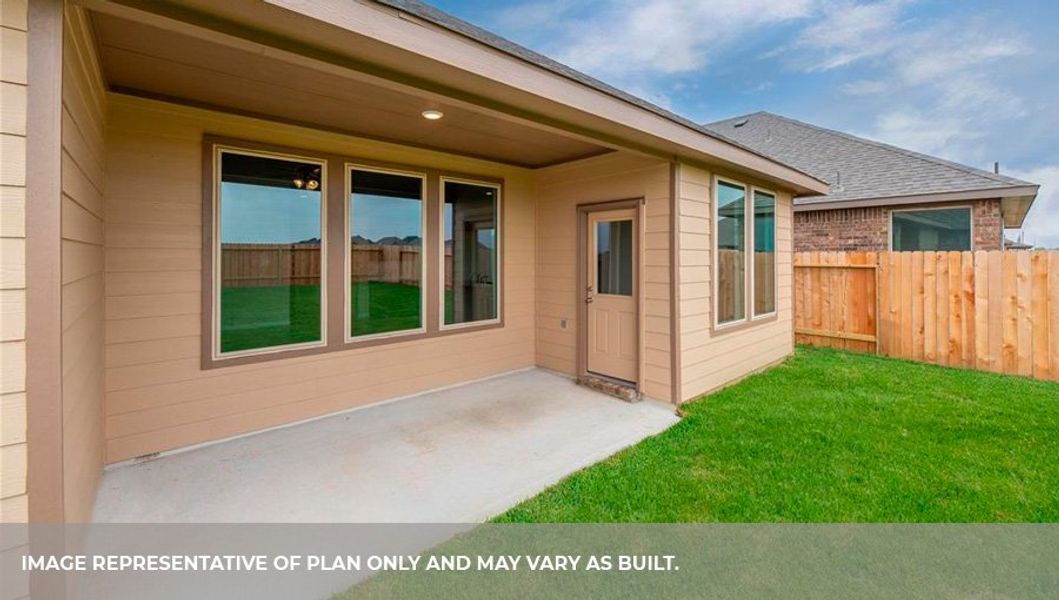 Representative exterior photo of a completed home built from the Fannin by D.R. Horton in Westwood, League City, TX (Image 16).