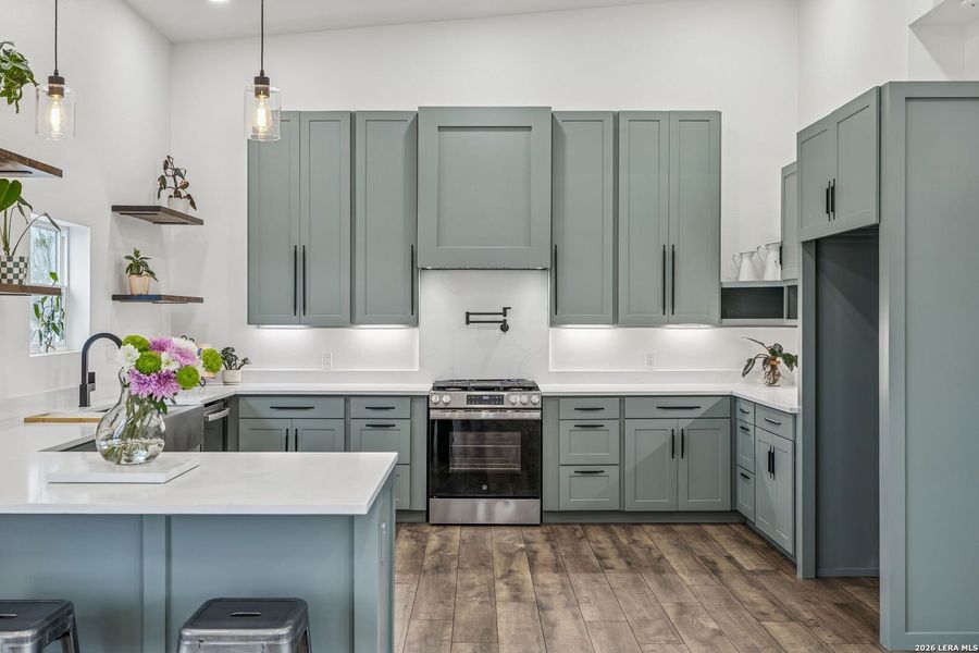 Furnished interior view inside a new home in , Castroville (Image 43).