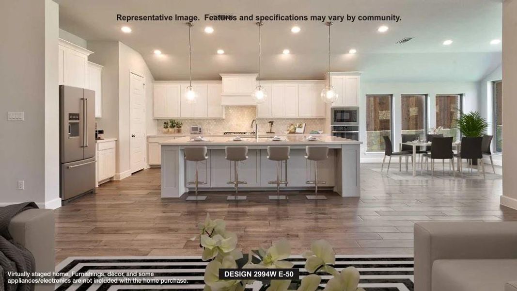 Furnished interior view inside a new home in Landmark, Denton (Image 4).