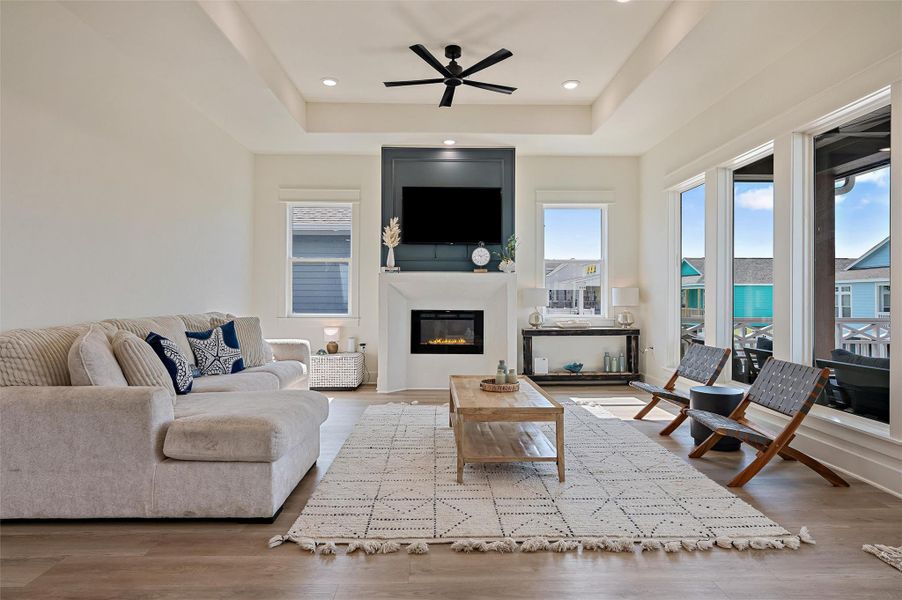 Furnished interior view inside a new home in , Crystal Beach (Image 12).