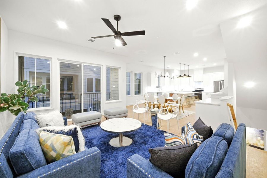 Furnished interior view inside a new home in , Houston (Image 9).