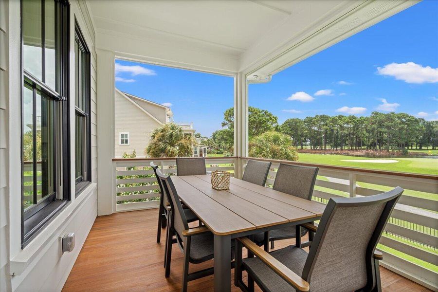 Exterior details and patio area of a home in , Johns Island (Image 4).