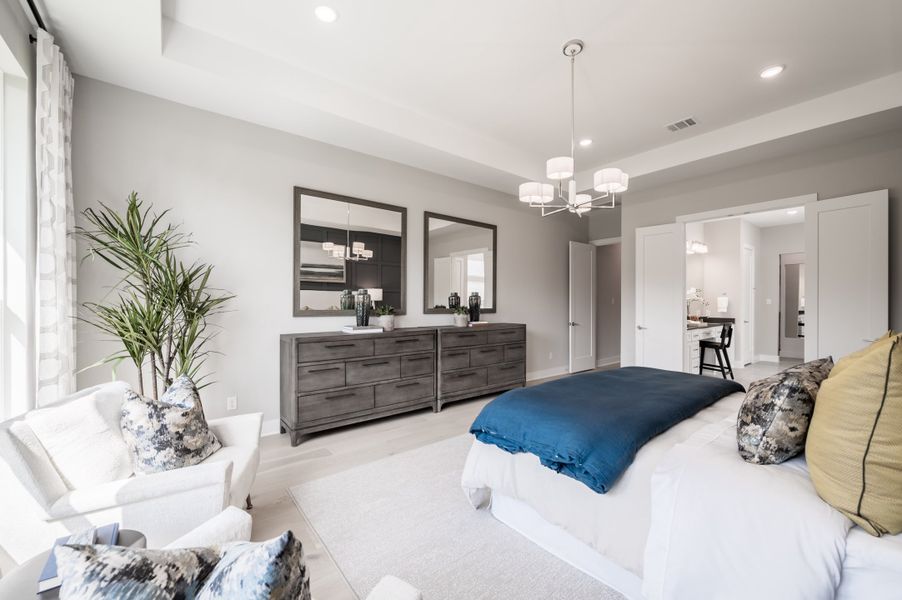 Representative furnished interior of a home built from the Snyder by Tri Pointe Homes in Harvest Green, Richmond (Image 62).