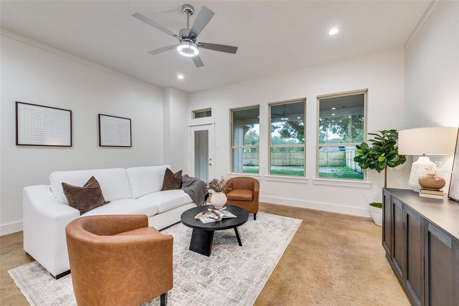 Furnished interior view inside a new home in , Greenville (Image 11). Furnished interior view inside a new home in , Greenville (Image 11).