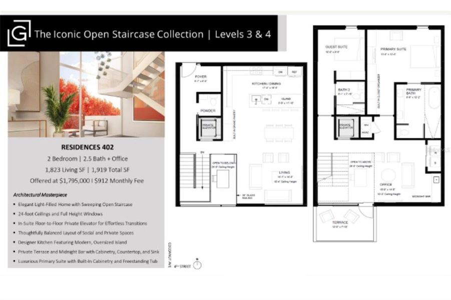 2D floor plan layout of this home in , Sarasota, FL (Image 4).